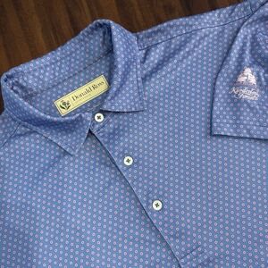Donald Ross Performance Golf Polo Shirt Size Large Kinderlou Forest Embroidery